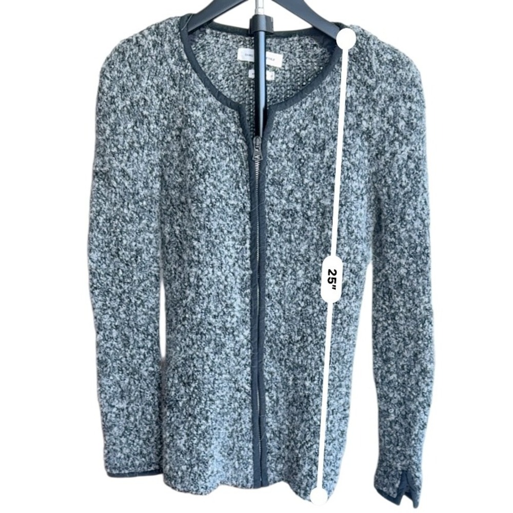 Isabel Marant Étoile Womens Octavia Zip Jacket Wool Mohair Gray Size 38 - Picture 5 of 11